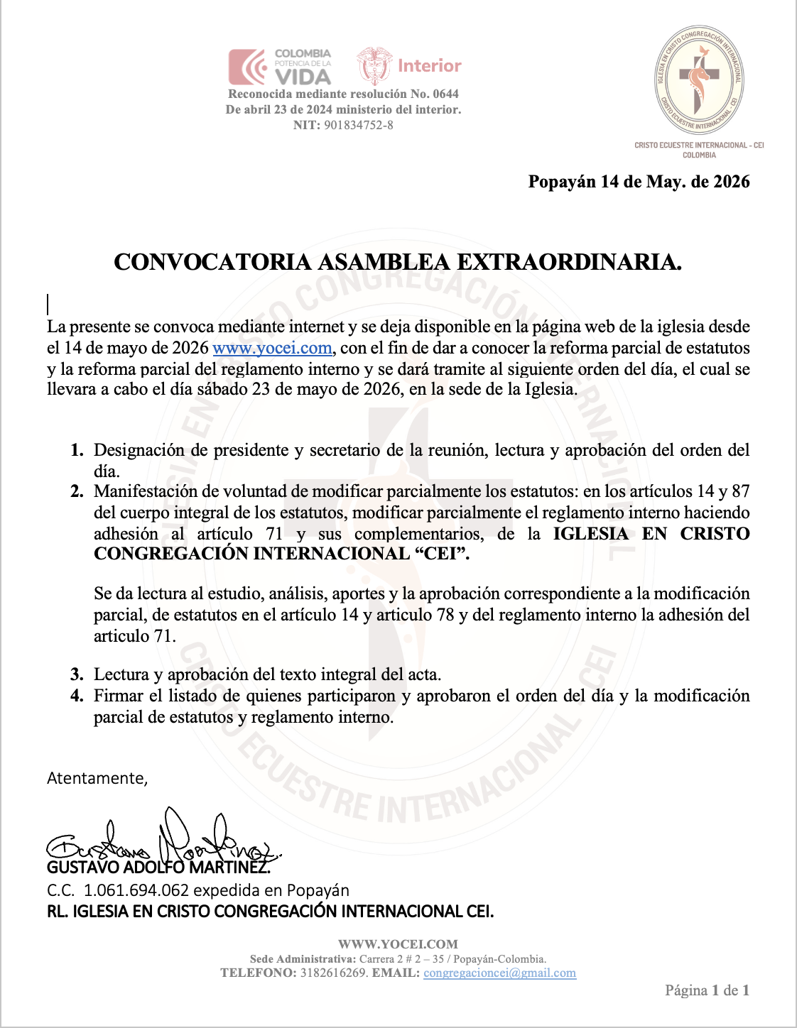 Imagen de Bienvenida